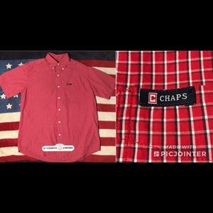 NWOT Vintage Ralph Lauren Polo Chaps Plaid Button Shirt M pwing Rlpc sportsman 1
